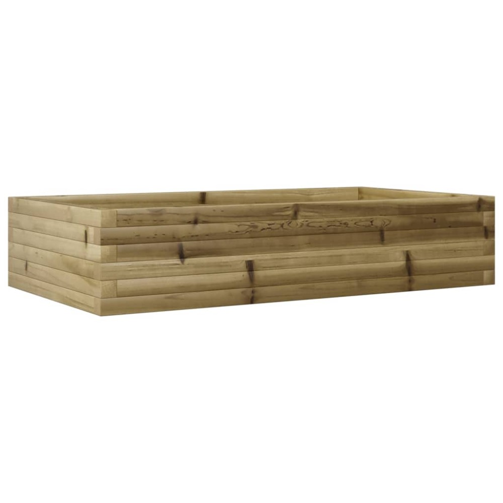vidaXL Jardinieră de grădină, 110x60x23 cm, lemn de pin impregnat