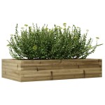 vidaXL Jardinieră de grădină, 110x60x23 cm, lemn de pin impregnat