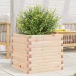vidaXL Jardinieră de grădină, 50x50x45,5 cm, lemn masiv de pin vidaXL Jardinieră de grădină, 50x50x45,5 cm, lemn masiv de pin