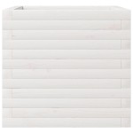 vidaXL Jardinieră de grădină, alb, 50x50x45,5 cm, lemn masiv de pin vidaXL Jardinieră de grădină, alb, 50x50x45,5 cm, lemn masiv de pin