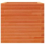 vidaXL Jardinieră grădină, maro ceruit, 50x50x45,5 cm, lemn masiv pin vidaXL Jardinieră grădină, maro ceruit, 50x50x45,5 cm, lemn masiv pin