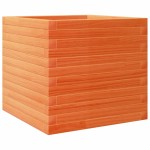 vidaXL Jardinieră grădină, maro ceruit, 50x50x45,5 cm, lemn masiv pin vidaXL Jardinieră grădină, maro ceruit, 50x50x45,5 cm, lemn masiv pin