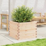vidaXL Jardinieră de grădină, 60x60x45,5 cm, lemn masiv de pin vidaXL Jardinieră de grădină, 60x60x45,5 cm, lemn masiv de pin