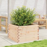 vidaXL Jardinieră de grădină, 70x70x45,5 cm, lemn masiv de pin vidaXL Jardinieră de grădină, 70x70x45,5 cm, lemn masiv de pin