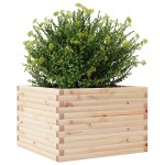 vidaXL Jardinieră de grădină, 70x70x45,5 cm, lemn masiv de pin vidaXL Jardinieră de grădină, 70x70x45,5 cm, lemn masiv de pin