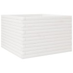 vidaXL Jardinieră de grădină, alb, 70x70x45,5 cm, lemn masiv de pin vidaXL Jardinieră de grădină, alb, 70x70x45,5 cm, lemn masiv de pin