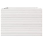 vidaXL Jardinieră de grădină, alb, 70x70x45,5 cm, lemn masiv de pin vidaXL Jardinieră de grădină, alb, 70x70x45,5 cm, lemn masiv de pin