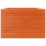 vidaXL Jardinieră grădină, maro ceruit, 70x70x45,5 cm, lemn masiv pin vidaXL Jardinieră grădină, maro ceruit, 70x70x45,5 cm, lemn masiv pin