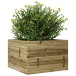 vidaXL Jardinieră de grădină, 70x70x45,5 cm, lemn de pin impregnat vidaXL Jardinieră de grădină, 70x70x45,5 cm, lemn de pin impregnat