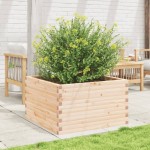 vidaXL Jardinieră de grădină, 80x80x45,5 cm, lemn masiv de pin vidaXL Jardinieră de grădină, 80x80x45,5 cm, lemn masiv de pin