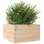 vidaXL Jardinieră de grădină, 80x80x45,5 cm, lemn masiv de pin vidaXL Jardinieră de grădină, 80x80x45,5 cm, lemn masiv de pin
