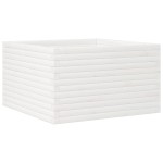 vidaXL Jardinieră de grădină, alb, 80x80x45,5 cm, lemn masiv de pin vidaXL Jardinieră de grădină, alb, 80x80x45,5 cm, lemn masiv de pin