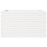 vidaXL Jardinieră de grădină, alb, 80x80x45,5 cm, lemn masiv de pin vidaXL Jardinieră de grădină, alb, 80x80x45,5 cm, lemn masiv de pin
