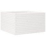 vidaXL Jardinieră de grădină, alb, 80x80x45,5 cm, lemn masiv de pin vidaXL Jardinieră de grădină, alb, 80x80x45,5 cm, lemn masiv de pin
