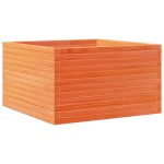 vidaXL Jardinieră grădină, maro ceruit, 80x80x45,5 cm, lemn masiv pin vidaXL Jardinieră grădină, maro ceruit, 80x80x45,5 cm, lemn masiv pin