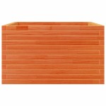 vidaXL Jardinieră grădină, maro ceruit, 80x80x45,5 cm, lemn masiv pin vidaXL Jardinieră grădină, maro ceruit, 80x80x45,5 cm, lemn masiv pin