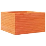 vidaXL Jardinieră grădină, maro ceruit, 80x80x45,5 cm, lemn masiv pin vidaXL Jardinieră grădină, maro ceruit, 80x80x45,5 cm, lemn masiv pin