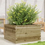 vidaXL Jardinieră de grădină, 80x80x45,5 cm, lemn de pin impregnat vidaXL Jardinieră de grădină, 80x80x45,5 cm, lemn de pin impregnat