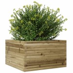 vidaXL Jardinieră de grădină, 80x80x45,5 cm, lemn de pin impregnat vidaXL Jardinieră de grădină, 80x80x45,5 cm, lemn de pin impregnat