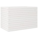 vidaXL Jardinieră de grădină, alb, 70x40x45,5 cm, lemn masiv de pin vidaXL Jardinieră de grădină, alb, 70x40x45,5 cm, lemn masiv de pin