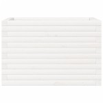 vidaXL Jardinieră de grădină, alb, 70x40x45,5 cm, lemn masiv de pin vidaXL Jardinieră de grădină, alb, 70x40x45,5 cm, lemn masiv de pin