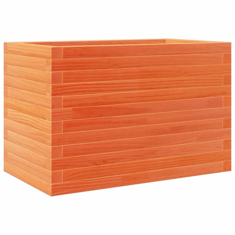 vidaXL Jardinieră grădină, maro ceruit, 70x40x45,5 cm, lemn masiv pin