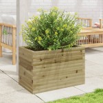 vidaXL Jardinieră de grădină, 70x40x45,5 cm, lemn de pin impregnat vidaXL Jardinieră de grădină, 70x40x45,5 cm, lemn de pin impregnat