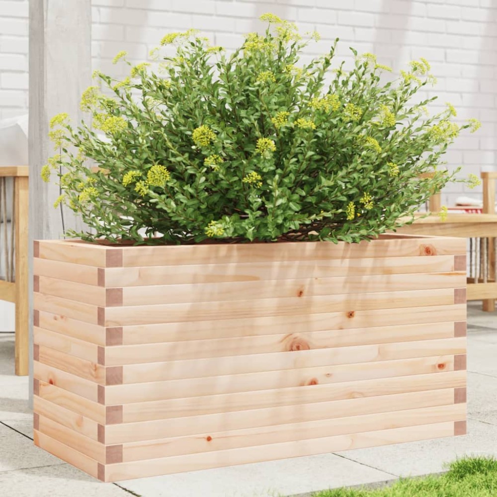 vidaXL Jardinieră de grădină, 90x40x45,5 cm, lemn masiv de pin