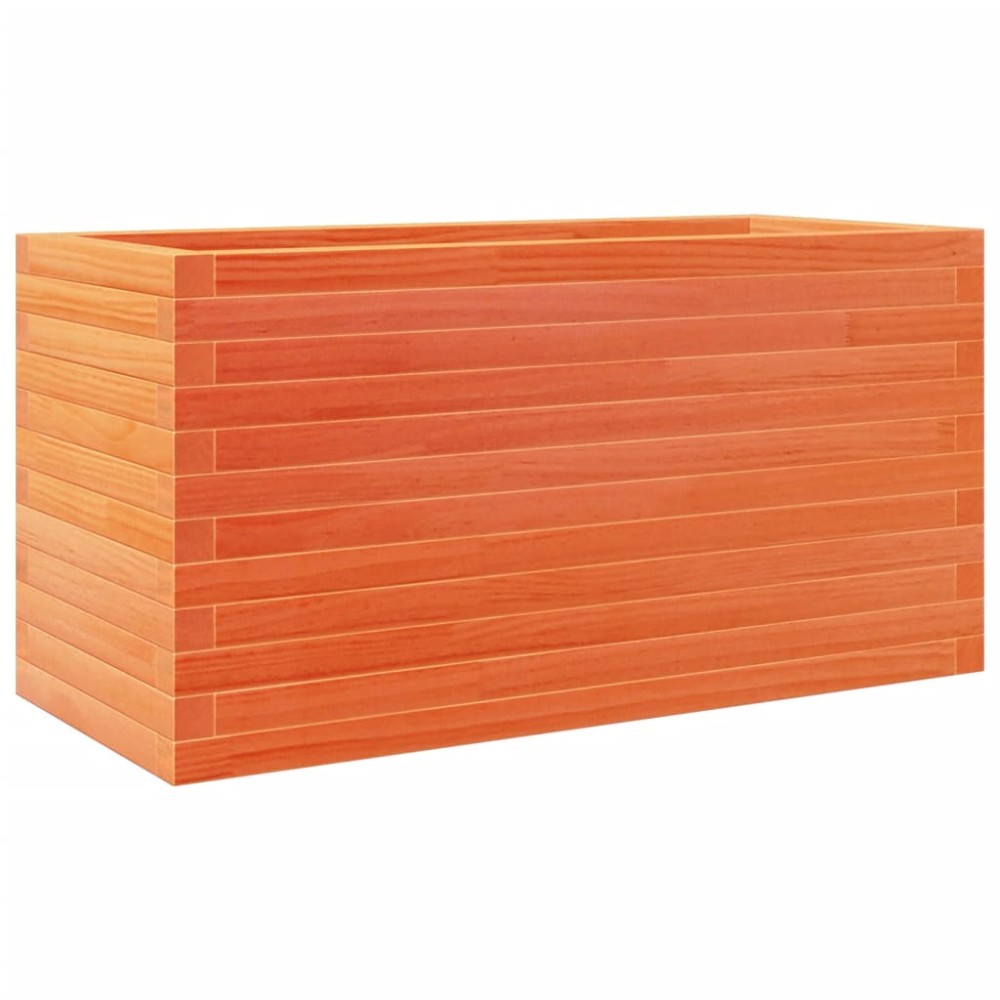 vidaXL Jardinieră grădină, maro ceruit, 90x40x45,5 cm, lemn masiv pin