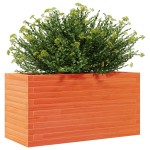 vidaXL Jardinieră grădină, maro ceruit, 90x40x45,5 cm, lemn masiv pin vidaXL Jardinieră grădină, maro ceruit, 90x40x45,5 cm, lemn masiv pin