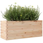 vidaXL Jardinieră de grădină, 110x40x45,5 cm, lemn masiv de pin