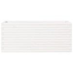 vidaXL Jardinieră de grădină, alb, 110x40x45,5 cm, lemn masiv de pin vidaXL Jardinieră de grădină, alb, 110x40x45,5 cm, lemn masiv de pin