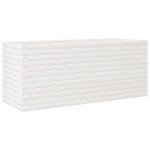 vidaXL Jardinieră de grădină, alb, 110x40x45,5 cm, lemn masiv de pin vidaXL Jardinieră de grădină, alb, 110x40x45,5 cm, lemn masiv de pin