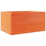 vidaXL Jardinieră grădină, maro ceruit, 90x60x45,5 cm, lemn masiv pin