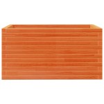 vidaXL Jardinieră grădină, maro ceruit, 90x60x45,5 cm, lemn masiv pin