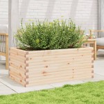 vidaXL Jardinieră de grădină, 110x60x45,5 cm, lemn masiv de pin