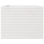 vidaXL Jardinieră de grădină, alb, 110x60x45,5 cm, lemn masiv de pin vidaXL Jardinieră de grădină, alb, 110x60x45,5 cm, lemn masiv de pin