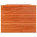 vidaXL Jardinieră grădină, maro ceruit, 110x60x45,5 cm, lemn masiv pin vidaXL Jardinieră grădină, maro ceruit, 110x60x45,5 cm, lemn masiv pin