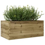 vidaXL Jardinieră de grădină, 110x60x45,5 cm, lemn de pin impregnat