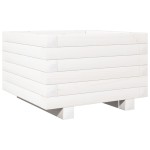 vidaXL Jardinieră de grădină, alb, 40x40x26,5 cm, lemn masiv de pin vidaXL Jardinieră de grădină, alb, 40x40x26,5 cm, lemn masiv de pin