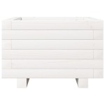 vidaXL Jardinieră de grădină, alb, 40x40x26,5 cm, lemn masiv de pin vidaXL Jardinieră de grădină, alb, 40x40x26,5 cm, lemn masiv de pin