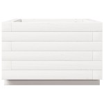 vidaXL Jardinieră de grădină, alb, 40x40x26,5 cm, lemn masiv de pin vidaXL Jardinieră de grădină, alb, 40x40x26,5 cm, lemn masiv de pin