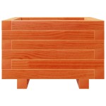 vidaXL Jardinieră grădină, maro ceruit, 40x40x26,5 cm, lemn masiv pin vidaXL Jardinieră grădină, maro ceruit, 40x40x26,5 cm, lemn masiv pin