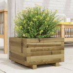 vidaXL Jardinieră de grădină, 40x40x26,5 cm, lemn de pin impregnat