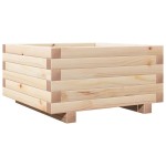 vidaXL Jardinieră de grădină, 50x50x26,5 cm, lemn masiv de pin