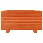 vidaXL Jardinieră grădină, maro ceruit, 50x50x26,5 cm, lemn masiv pin vidaXL Jardinieră grădină, maro ceruit, 50x50x26,5 cm, lemn masiv pin