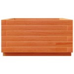 vidaXL Jardinieră grădină, maro ceruit, 50x50x26,5 cm, lemn masiv pin vidaXL Jardinieră grădină, maro ceruit, 50x50x26,5 cm, lemn masiv pin