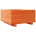 vidaXL Jardinieră grădină, maro ceruit, 50x50x26,5 cm, lemn masiv pin vidaXL Jardinieră grădină, maro ceruit, 50x50x26,5 cm, lemn masiv pin