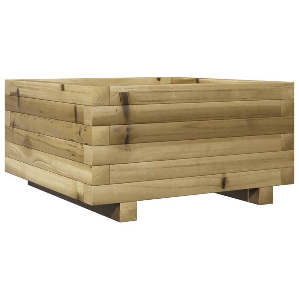 vidaXL Jardinieră de grădină 50x50x26,5 cm lemn de pin impregnat