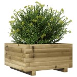 vidaXL Jardinieră de grădină 50x50x26,5 cm lemn de pin impregnat